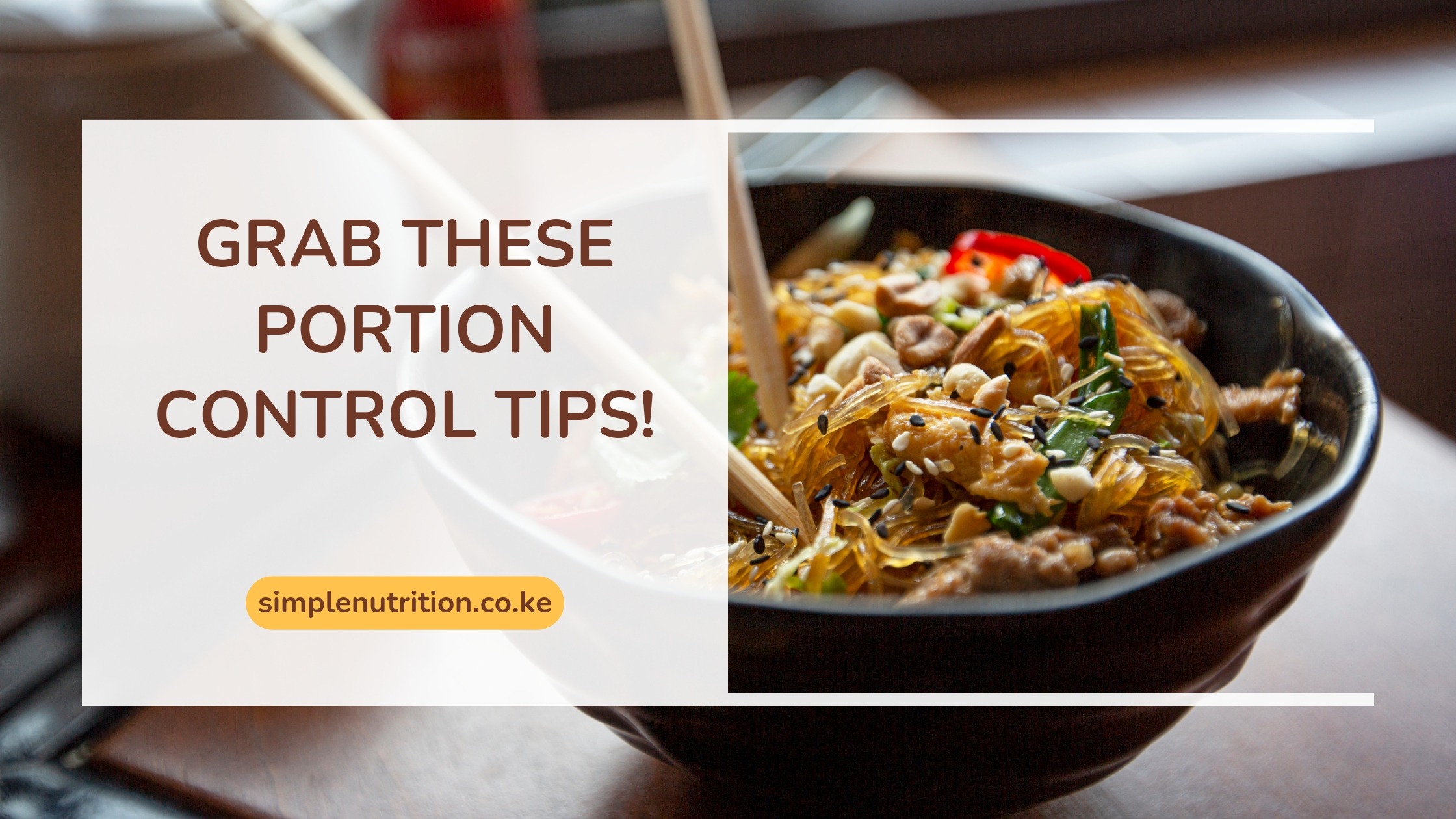 Grab these Important Portion Control Tips!