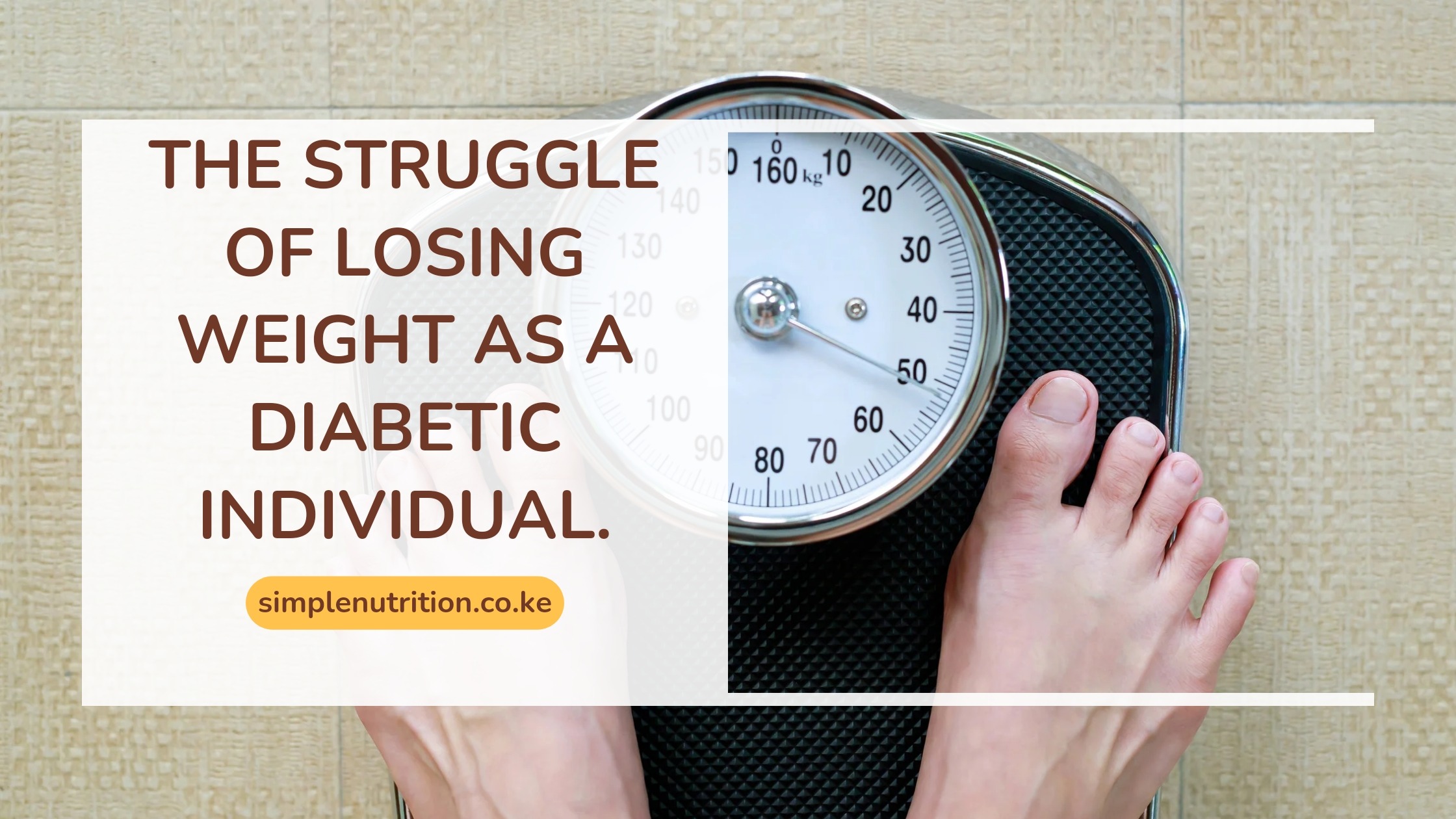 Weight loss: How to lose weight as a Diabetic individual.
