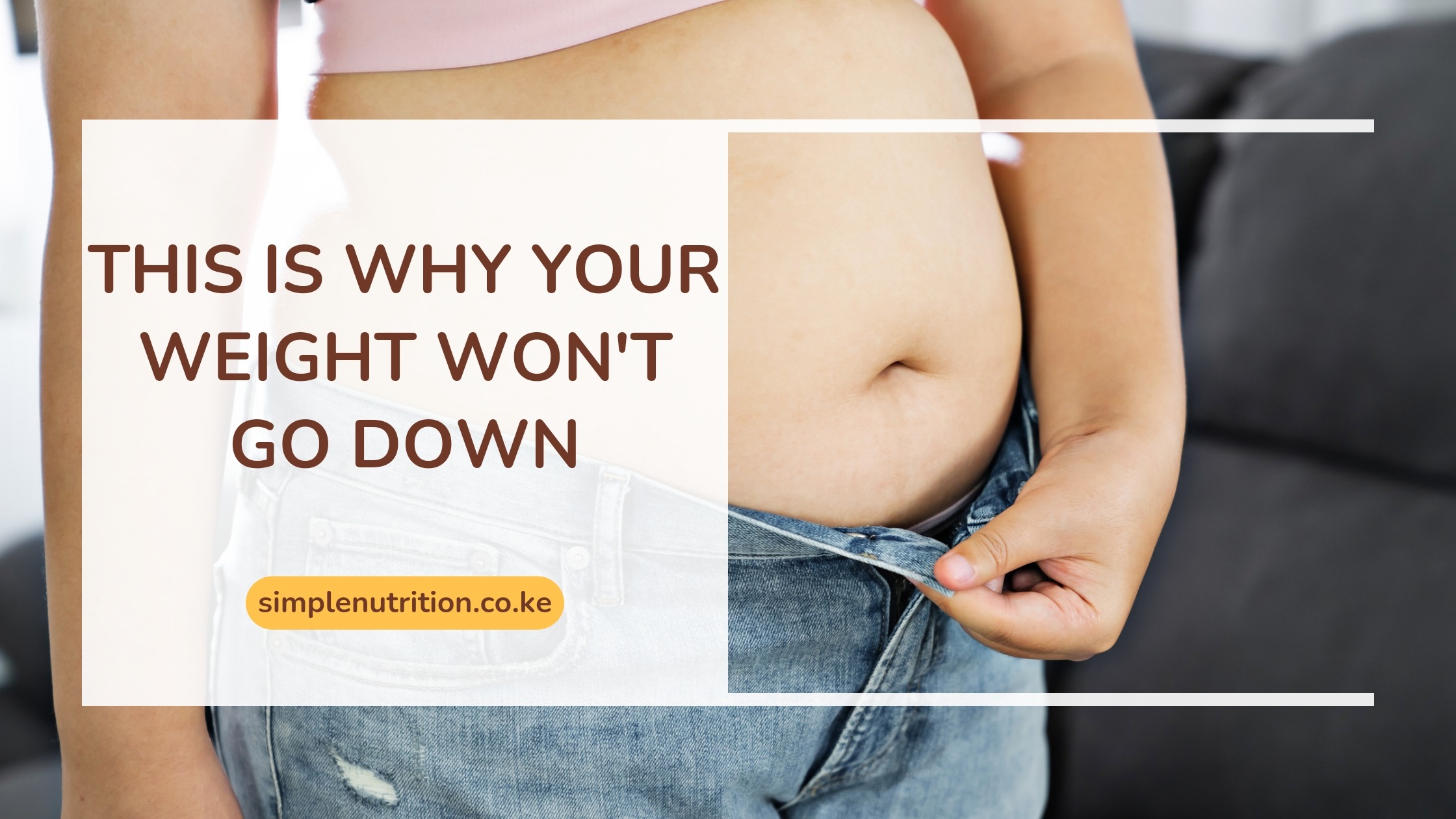 This is Why Your Weight Won’t Go Down