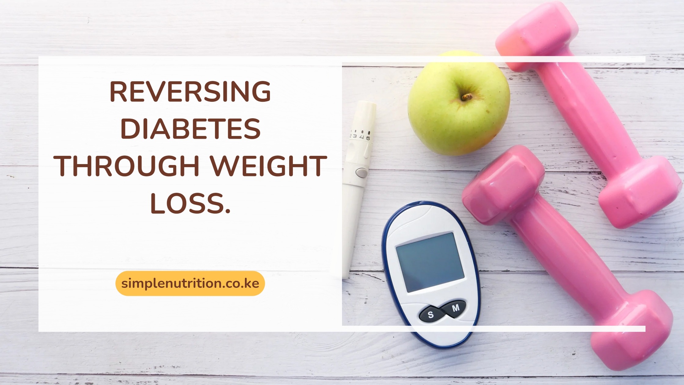 How To Reverse Diabetes through weight loss.
