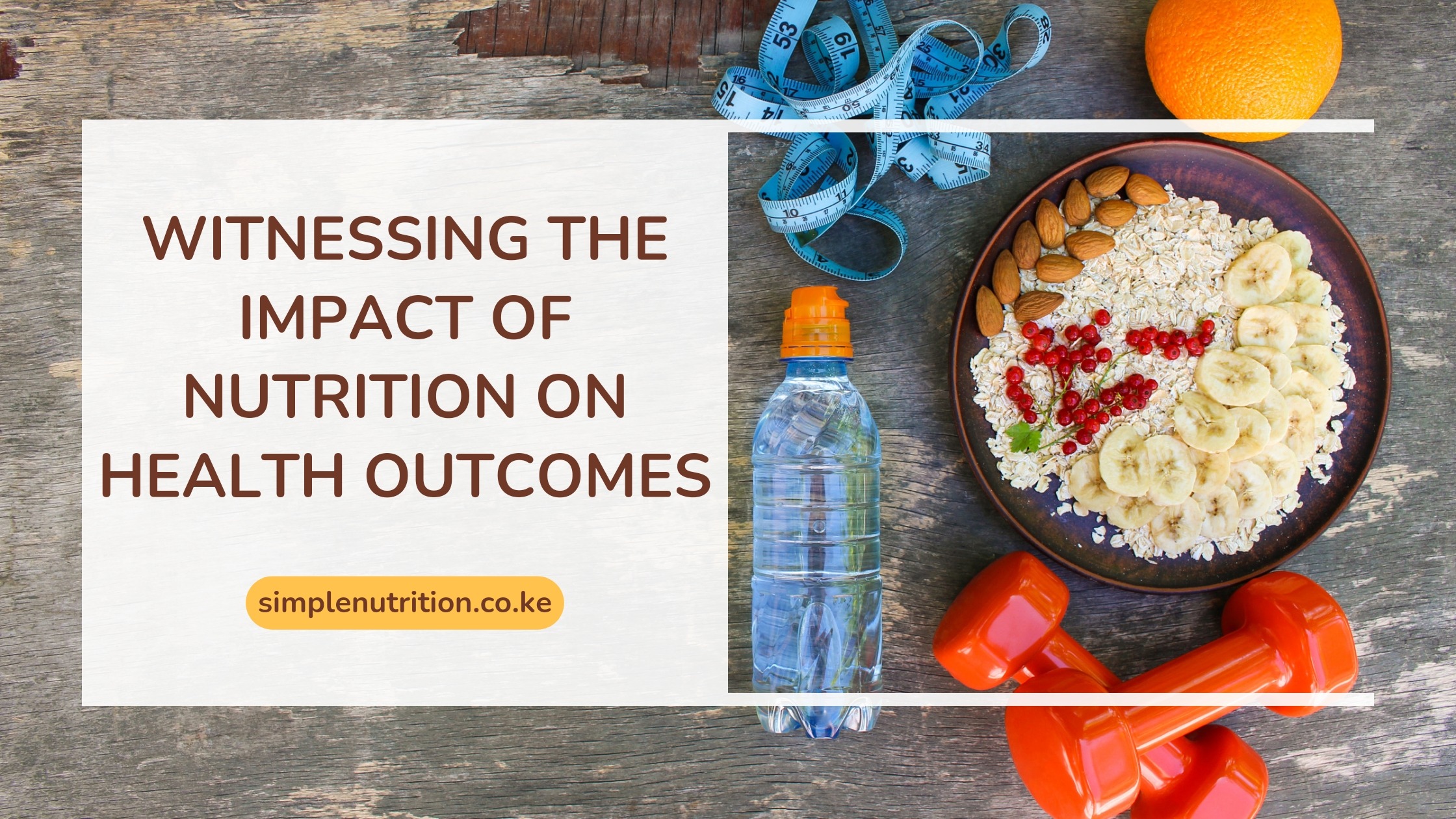 Witnessing the impact of nutrition on health outcomes…
