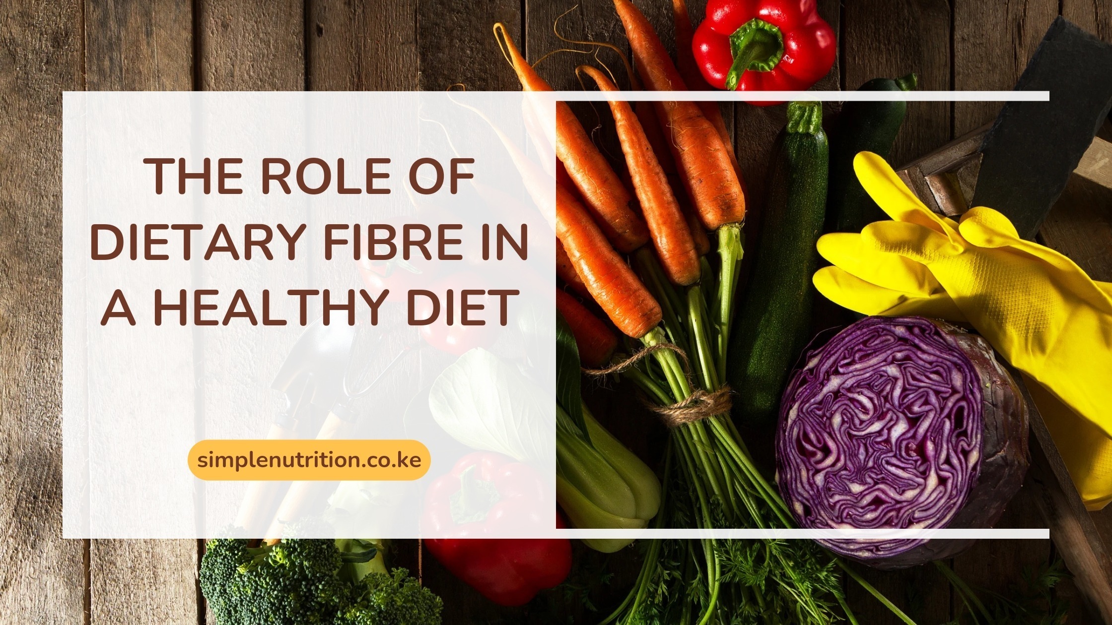 What is the role of Dietary fibre in a Healthy diet?