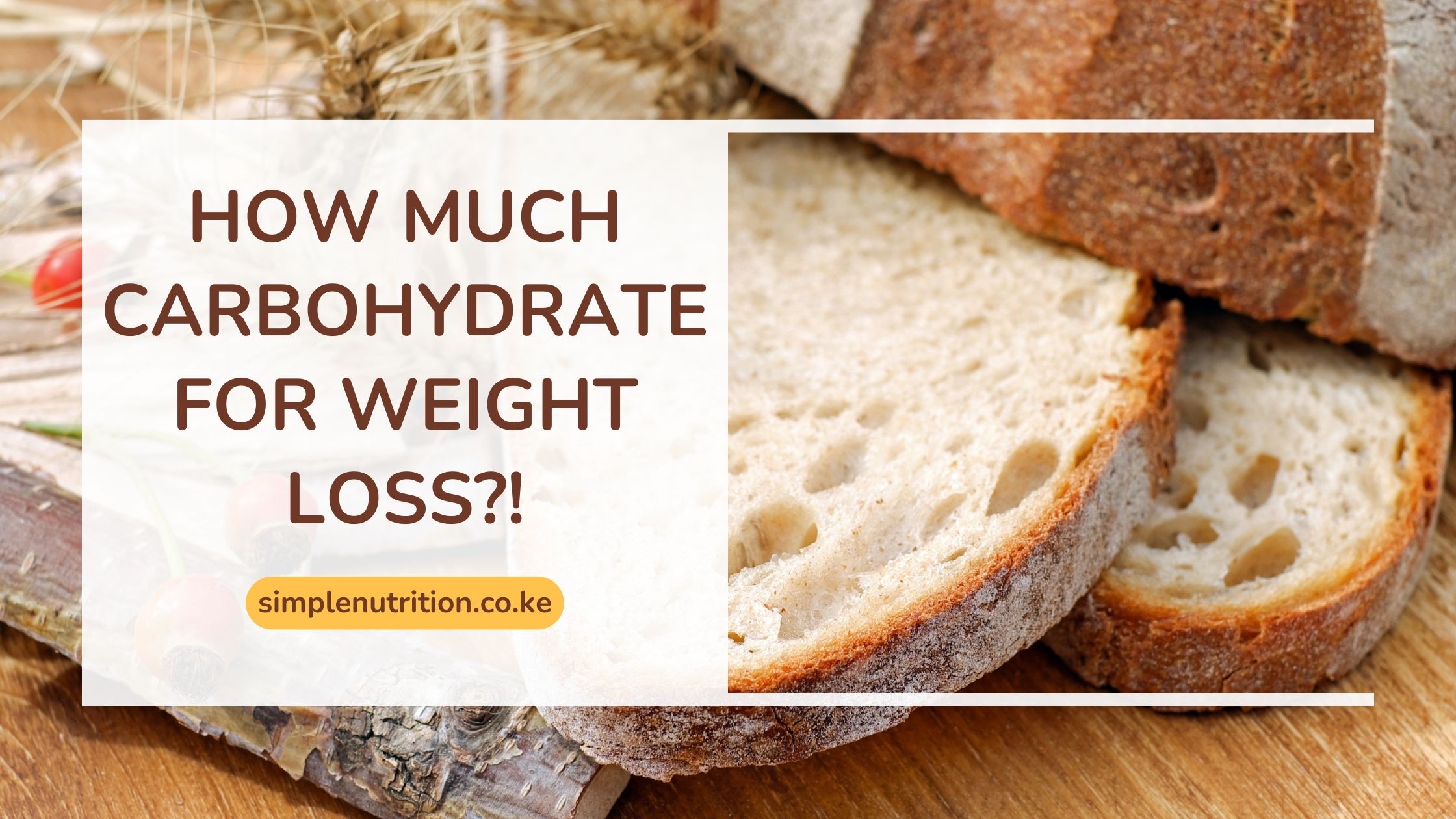 How much carbohydrates to Achieve weight loss?