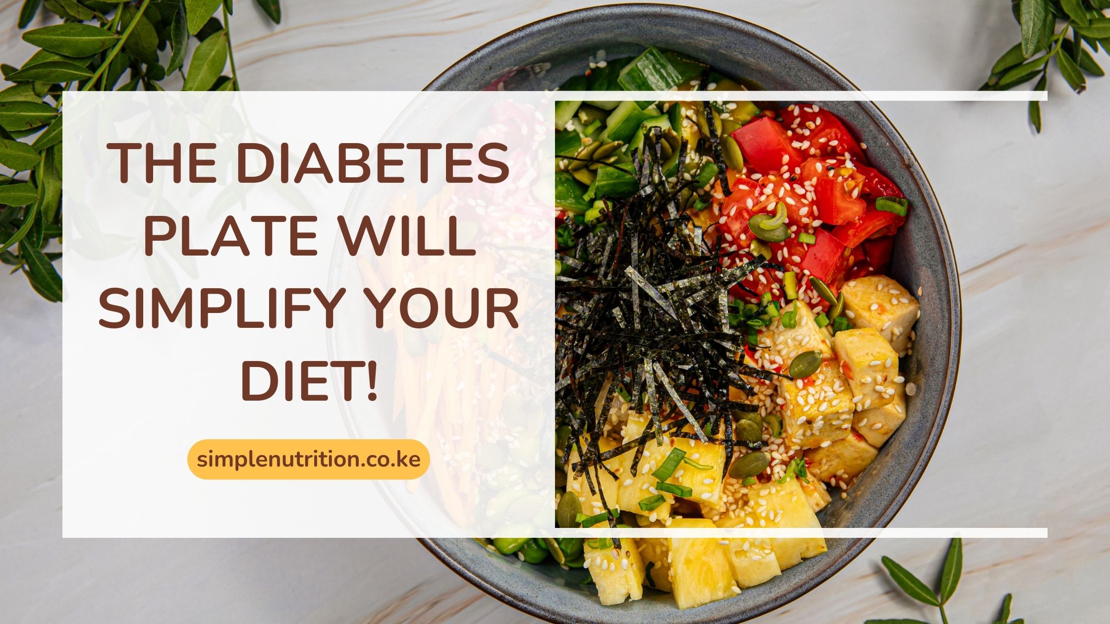 How to Portion Control to manage Diabetes.(The plate method)