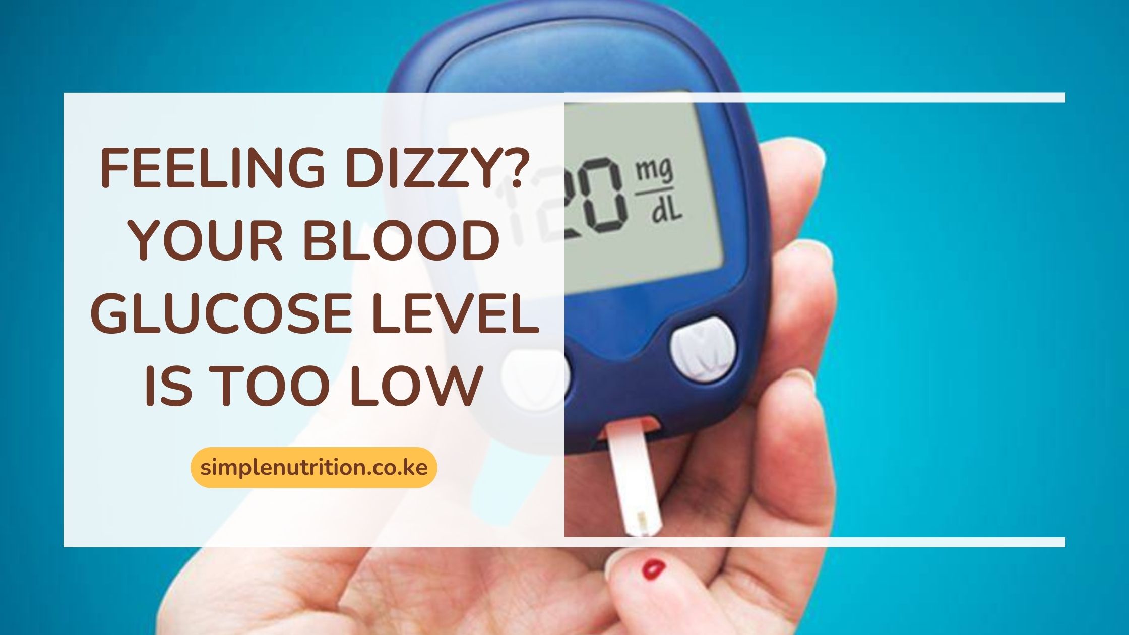 Signs That Your Blood Glucose Level is Too Low